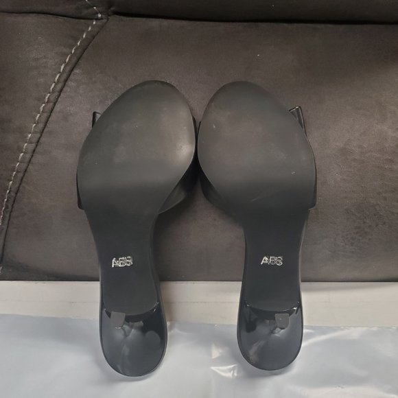 Shoes - Women - Allen Schwartz - Dalila Black Kid Leather - Size 10M - Picture 5 of 6